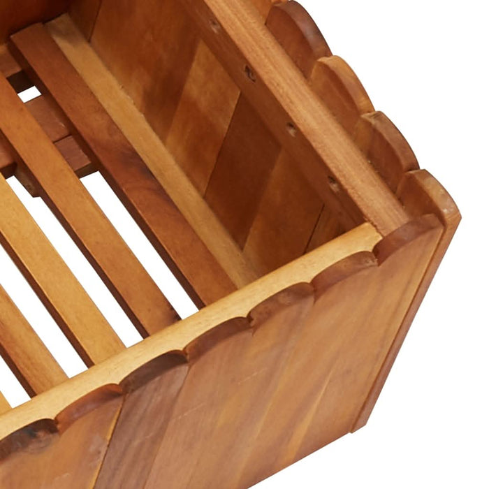 Strat înălțat de grădină, 100x30x25 cm, lemn masiv de acacia - WALTI WALTI