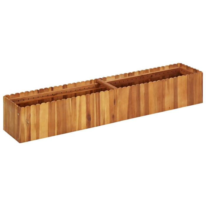 Strat înălțat de grădină, 150x30x25 cm, lemn masiv de acacia - WALTI WALTI