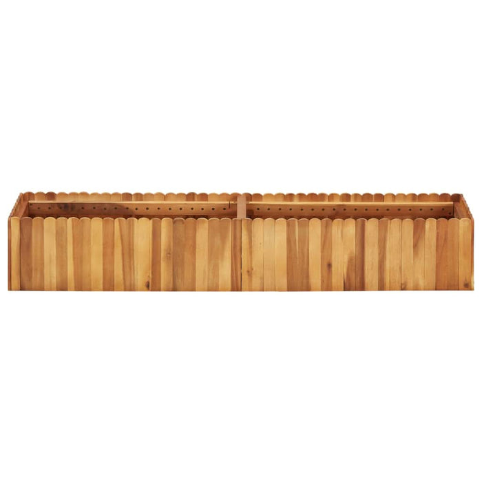 Strat înălțat de grădină, 150x30x25 cm, lemn masiv de acacia - WALTI WALTI