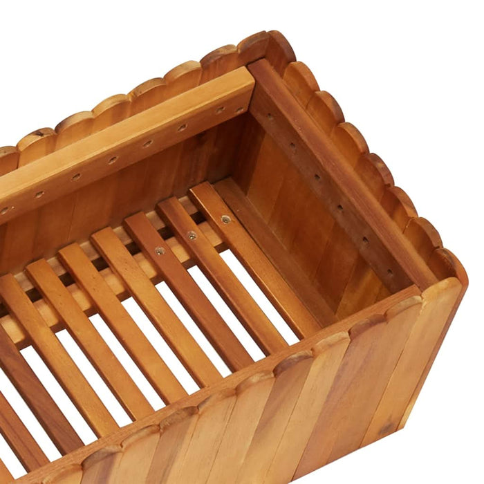 Strat înălțat de grădină, 150x30x25 cm, lemn masiv de acacia - WALTI WALTI