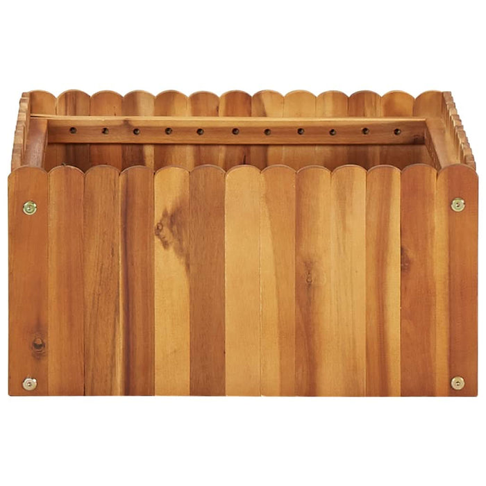 Strat înălțat de grădină, 50 x 50 x 25 cm, lemn masiv de acacia - WALTI WALTI