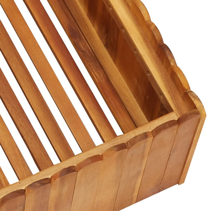 Strat înălțat de grădină, 50 x 50 x 25 cm, lemn masiv de acacia - WALTI WALTI