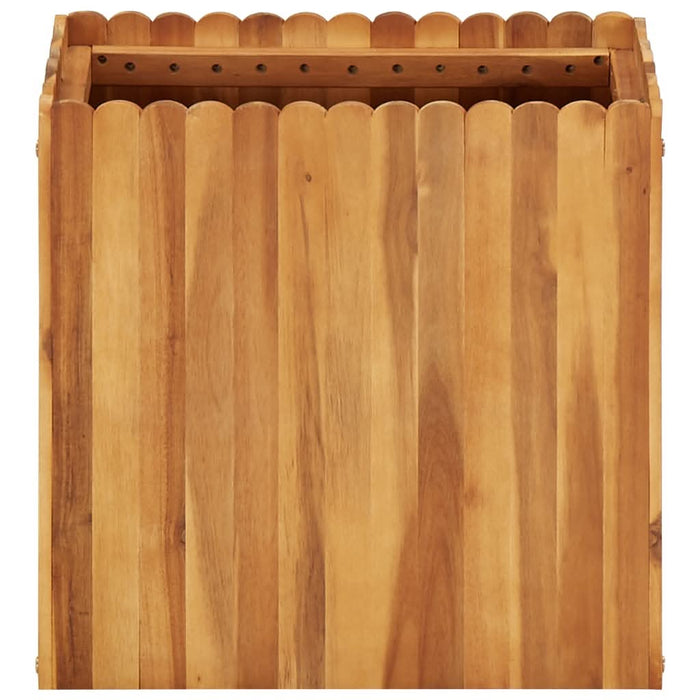 Strat înălțat de grădină, 50 x 30 x 50 cm, lemn masiv de acacia - WALTI WALTI