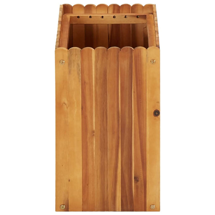 Strat înălțat de grădină, 50 x 30 x 50 cm, lemn masiv de acacia - WALTI WALTI