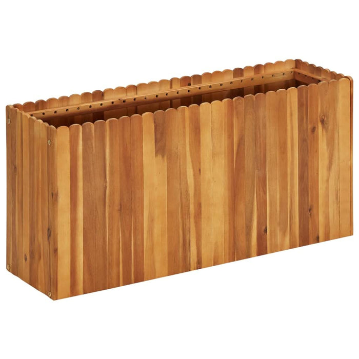 Strat înălțat de grădină, 100x30x50 cm, lemn masiv de acacia - WALTI WALTI