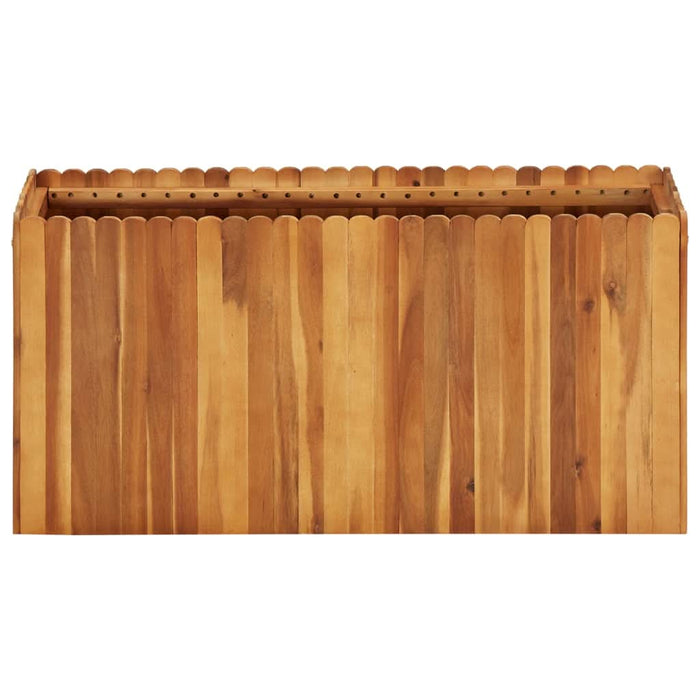 Strat înălțat de grădină, 100x30x50 cm, lemn masiv de acacia - WALTI WALTI