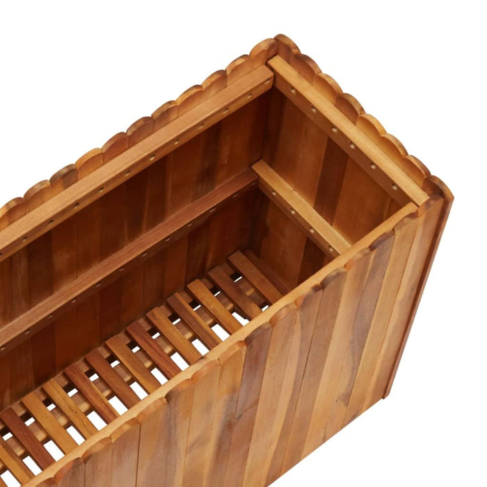 Strat înălțat de grădină, 100x30x50 cm, lemn masiv de acacia - WALTI WALTI
