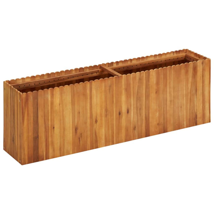 Strat înălțat de grădină, 150x30x50 cm, lemn masiv de acacia - WALTI WALTI