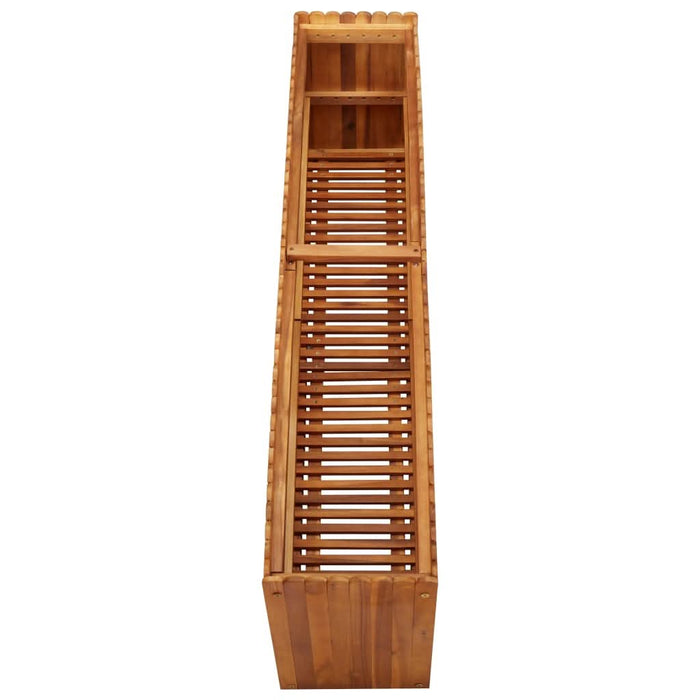 Strat înălțat de grădină, 150x30x50 cm, lemn masiv de acacia - WALTI WALTI