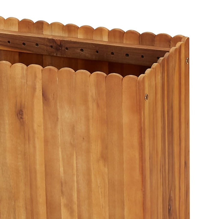 Strat înălțat de grădină, 150x30x50 cm, lemn masiv de acacia - WALTI WALTI