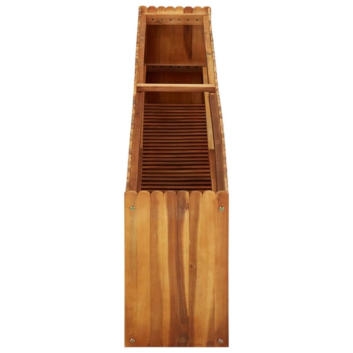 Strat înălțat de grădină, 200x30x50 cm, lemn masiv de acacia - WALTI WALTI