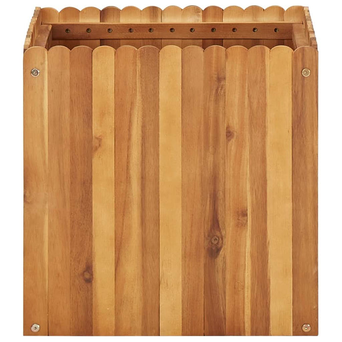 Strat înălțat de grădină, 50 x 50 x 50 cm, lemn masiv de acacia - WALTI WALTI
