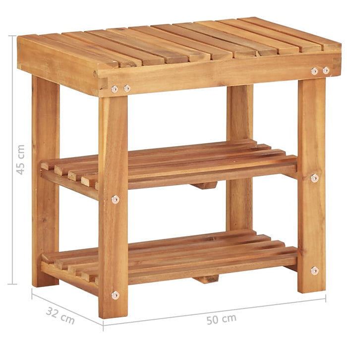 Pantofar, 50 x 32 x 45 cm, lemn masiv de acacia - WALTI WALTI
