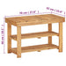 Pantofar, 70 x 32 x 46 cm, lemn masiv de acacia - WALTI WALTI