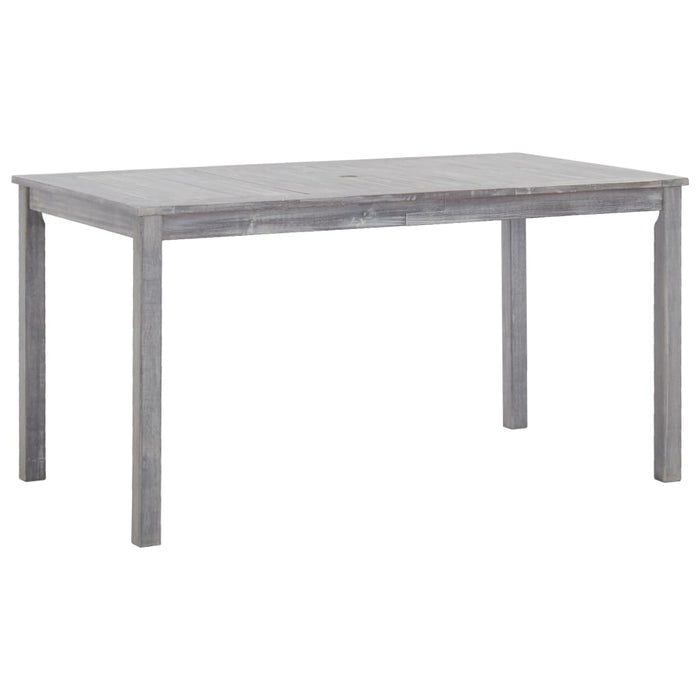 Set mobilier de exterior, 5 piese, gri, lemn masiv de acacia - WALTI WALTI
