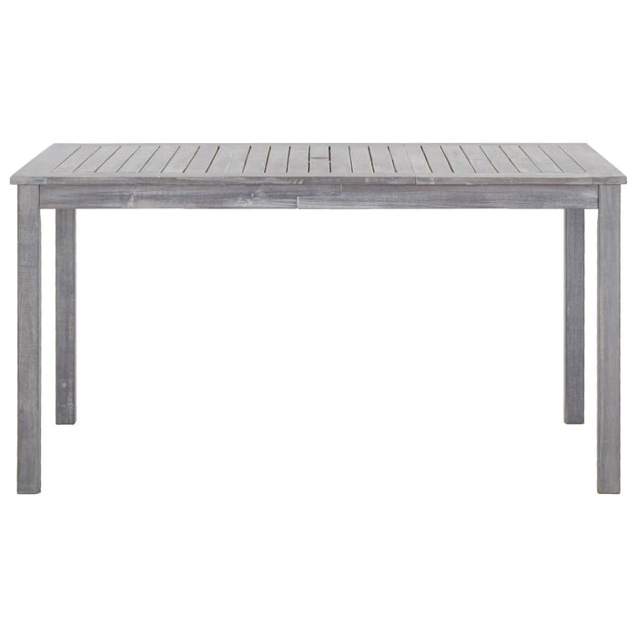 Set mobilier de exterior, 5 piese, gri, lemn masiv de acacia - WALTI WALTI