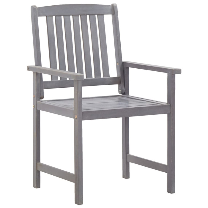 Set mobilier de exterior, 5 piese, gri, lemn masiv de acacia - WALTI WALTI
