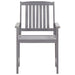 Set mobilier de exterior, 5 piese, gri, lemn masiv de acacia - WALTI WALTI