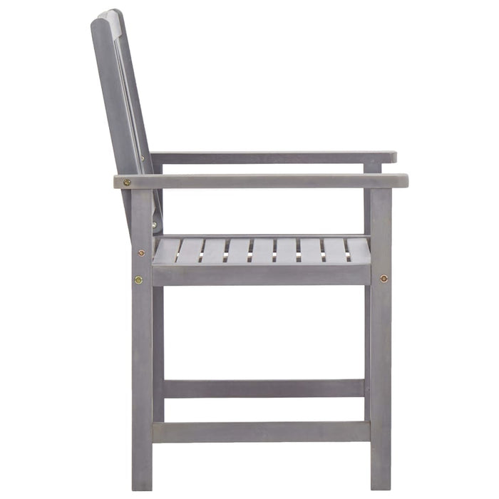 Set mobilier de exterior, 5 piese, gri, lemn masiv de acacia - WALTI WALTI