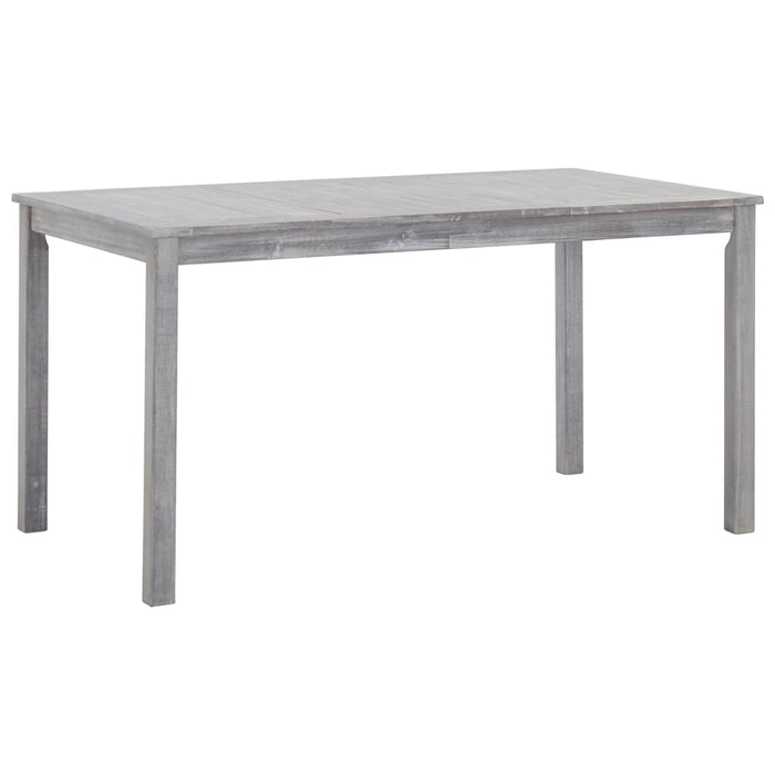 Set mobilier de exterior 7 piese, gri prespălat, lemn de acacia - WALTI WALTI