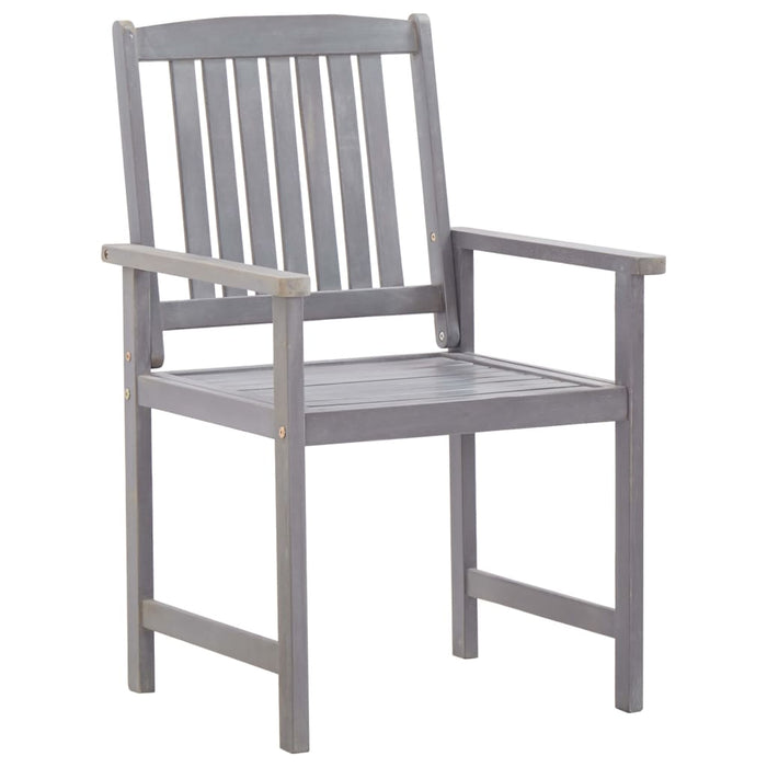 Set mobilier de exterior 7 piese, gri prespălat, lemn de acacia - WALTI WALTI