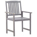 Set mobilier de exterior 7 piese, gri prespălat, lemn de acacia - WALTI WALTI