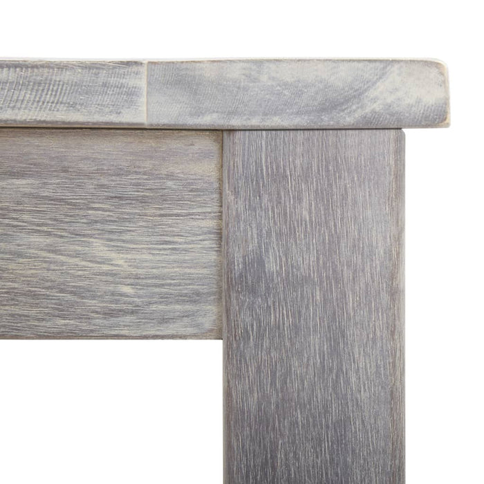 Set mobilier de exterior 7 piese, gri prespălat, lemn de acacia - WALTI WALTI