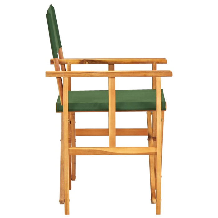Scaun de regizor, verde, lemn masiv de acacia WALTI