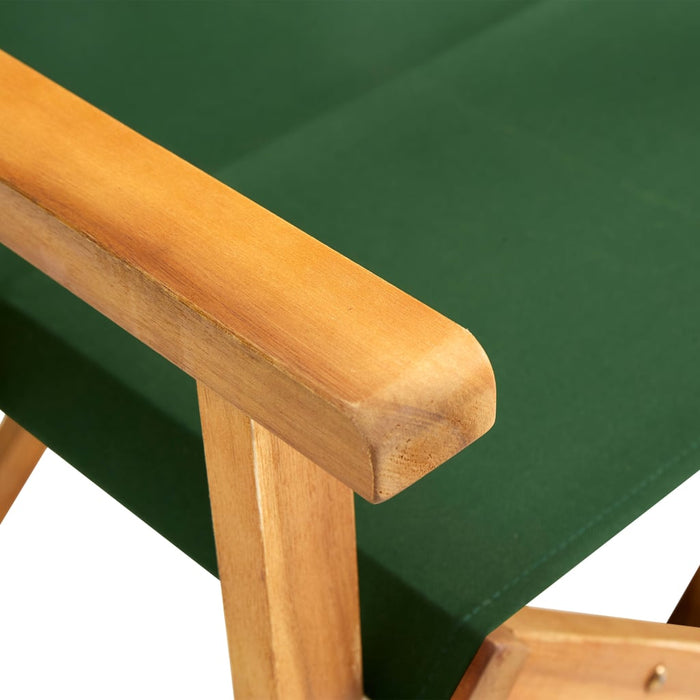 Scaun de regizor, verde, lemn masiv de acacia WALTI