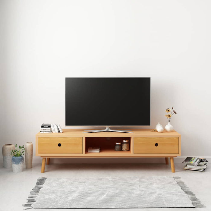 Comodă TV, 120 x 35 x 35 cm, lemn masiv de pin WALTI