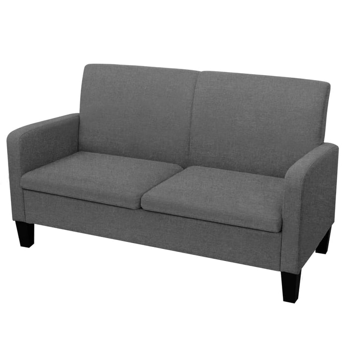 Set canapea, 2 piese, gri închis, material textil - WALTI WALTI