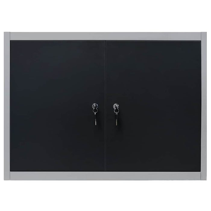 Dulap de perete pentru unelte gri & negru metal stil industrial WALTI