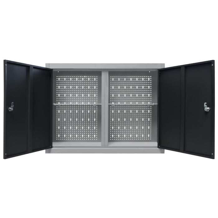 Dulap de perete pentru unelte gri & negru metal stil industrial WALTI