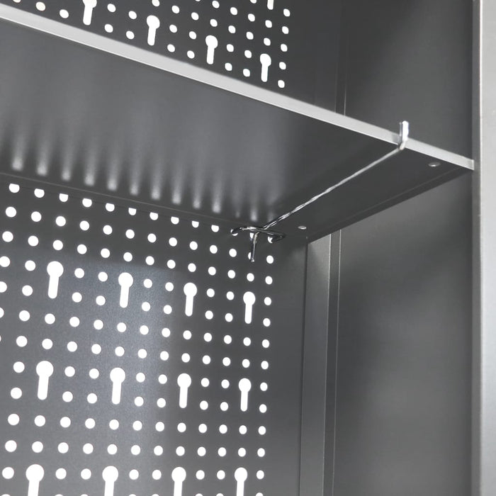Dulap de perete pentru unelte gri & negru metal stil industrial WALTI