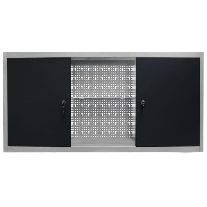 Dulap de perete pentru unelte gri & negru metal stil industrial WALTI