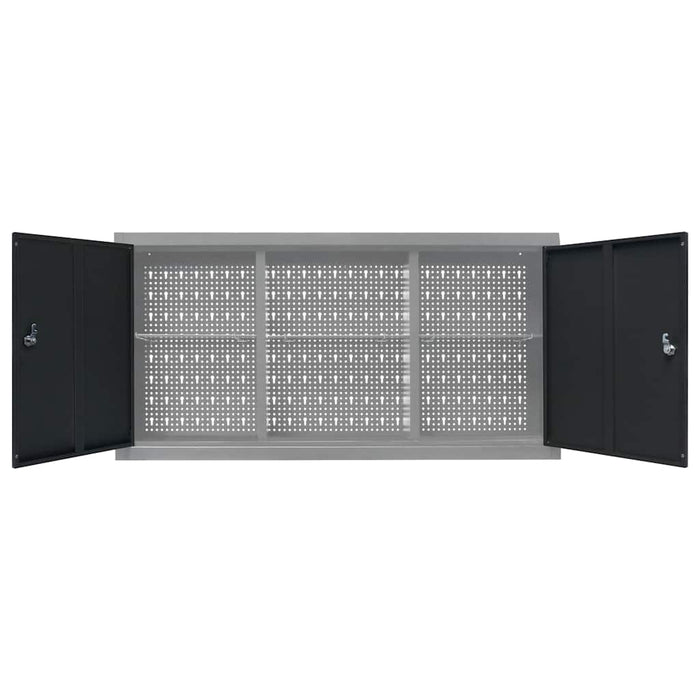 Dulap de perete pentru unelte gri & negru metal stil industrial WALTI