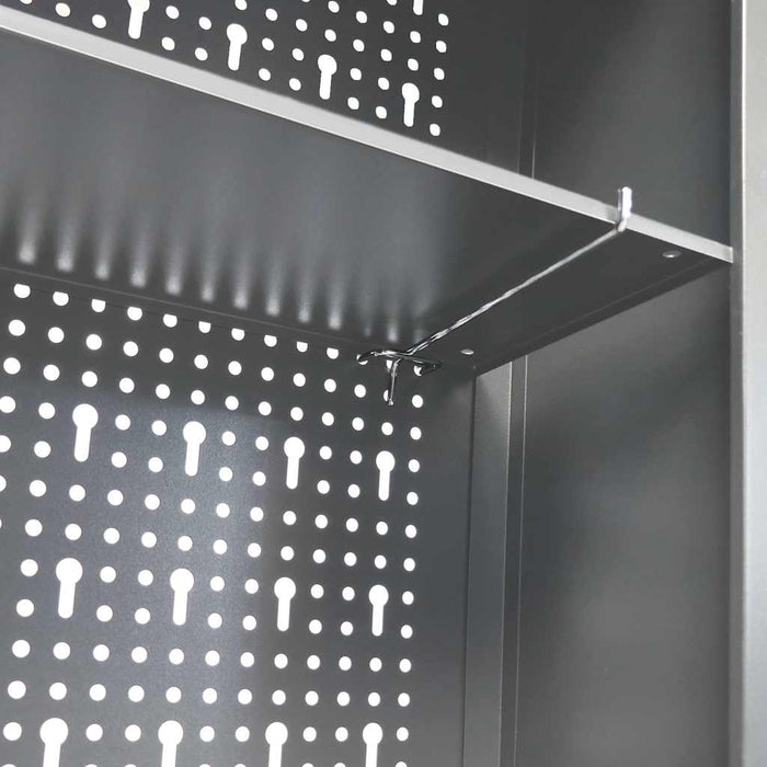 Dulap de perete pentru unelte gri & negru metal stil industrial WALTI
