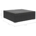 Set mobilier de grădină cu perne, 8 piese, negru, poliratan - WALTI WALTI