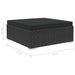 Set mobilier de grădină cu perne, 12 piese, negru, poliratan - WALTI WALTI