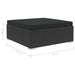 Set mobilier de grădină cu perne, 5 piese, negru, poliratan - WALTI WALTI