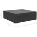Set mobilier de grădină cu perne, 9 piese, negru, poliratan - WALTI WALTI