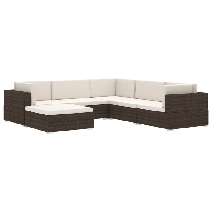 Scaun modular de mijloc, 1 buc., negru, poliratan, cu perne WALTI