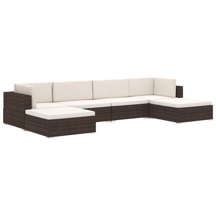 Scaun modular de colț, 1 buc., negru, poliratan, cu perne - WALTI WALTI