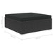 Set mobilier de grădină cu perne, 11 piese, negru, poliratan - WALTI WALTI