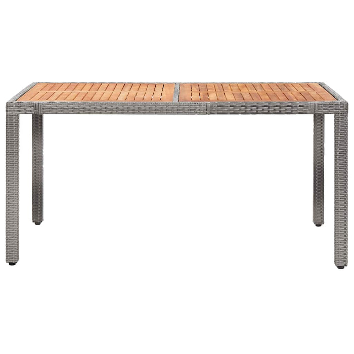 Set mobilier de exterior cu perne, 7 piese, gri, poliratan WALTI