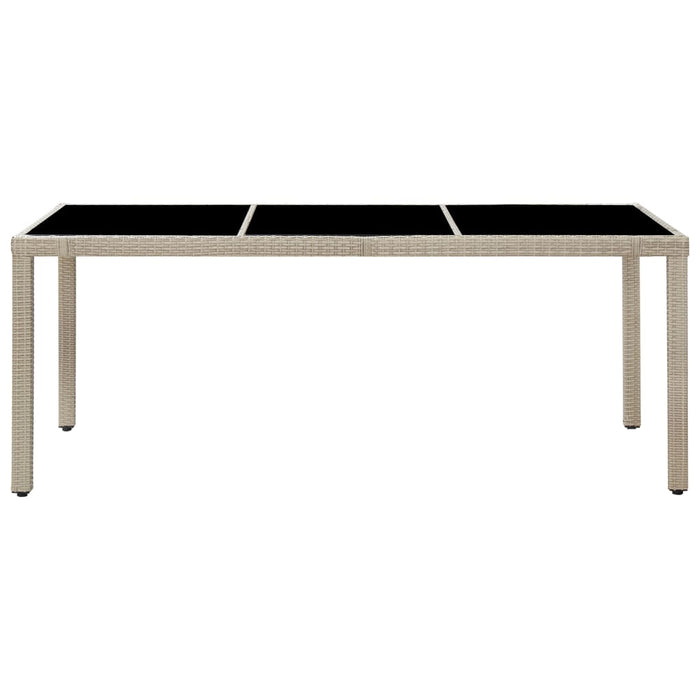 Set mobilier de exterior cu perne, 9 piese, bej, poliratan - WALTI WALTI