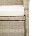 Set mobilier de exterior cu perne, 9 piese, bej, poliratan - WALTI WALTI