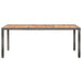 Set mobilier de exterior cu perne, 9 piese, gri, poliratan - WALTI WALTI
