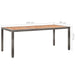 Set mobilier de exterior cu perne, 9 piese, gri, poliratan - WALTI WALTI