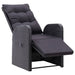 Set mobilier de bistro cu perne, 3 piese, negru, poliratan - WALTI WALTI